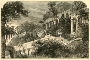De hängande trädgårdarna i det antika Babylon, 1890. av Unbekannt