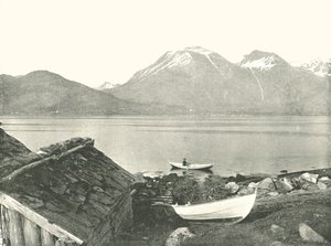 Hardangerfjorden vid Rosendal, Norge, 1895. av Unbekannt