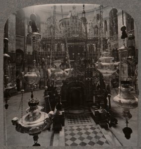 Heliga gravskyrkan, Jerusalem, ca 1900 av Unbekannt