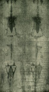 The Holy Shroud - Avtryck av kroppen sedd bakifrån, 1902. av Unbekannt