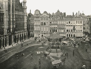 Hotel de Ville, Bryssel, Belgien, 1895. av Unbekannt
