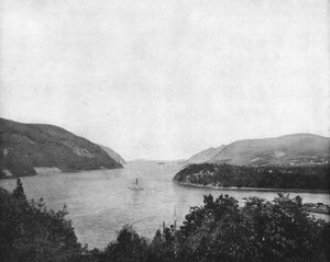 Hudsonfloden vid West Point, delstaten New York, USA, c1900. av Unbekannt