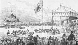 The Imperial Durbar i Delhi, Indien, den 1 januari 1877 1908. av Unbekannt