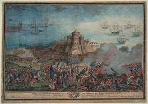 Den kejserliga ryska armén före den turkiska hamnen Ochakov, 1790 av Unbekannt