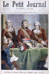 Statsrådets installation av förste konsul Napoleon, 1799 1902 av Unbekannt