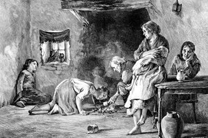 Den irländska hungersnöden, 1845-1849, 1900 av Unbekannt