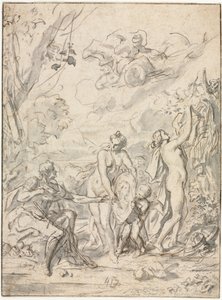 The Judgement of Paris, ca. 1740-1750. av Unbekannt