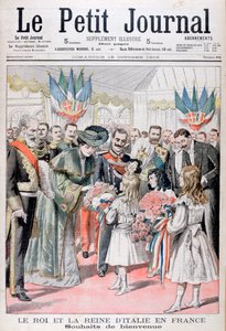 Kungen och drottningen av Italien i Frankrike, 1903 av Unbekannt