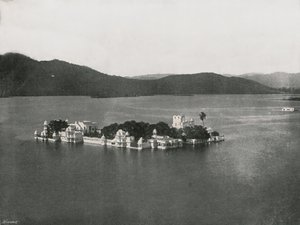 Lake Palace, Udaipur, Indien, 1895. av Unbekannt
