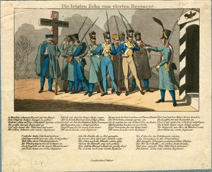 De sista tio av 4:e regementet, 1831 av Unbekannt