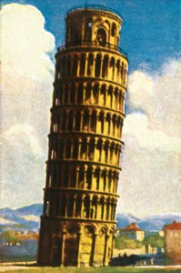 Det lutande tornet i Pisa, c1928. av Unbekannt