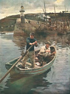 Fyren Newlyn, Cornwall, 1893, c1902. av Unbekannt