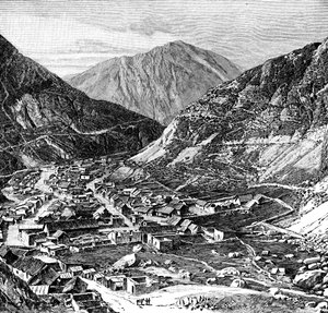 Lima-Oroya-järnvägen, Peru, 1895 av Unbekannt