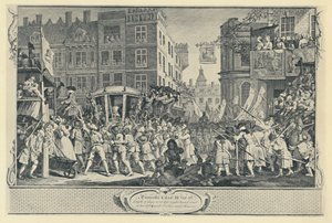 Lord Mayors Show. Ur Serien Industri och Idleness, 1747, 1920 av Unbekannt