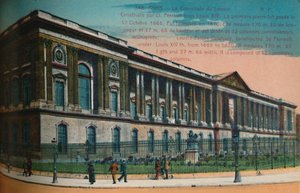 Louvrens pelargång, Paris, c1920 av Unbekannt