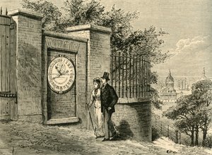 Den magnetiska klockan, Greenwich Observatory, c1840, c1878. av Unbekannt