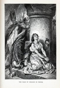 Pigan av Orleans i fängelset, 1882 av Unbekannt