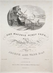 Den maltesiska tjejsången, 1800-talet. av Unbekannt