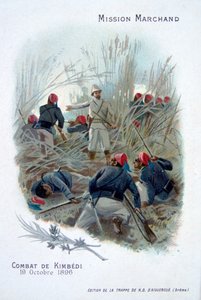 Marchand-expeditionen: strider vid Kimbedi, Kongo, 19 oktober 1896 av Unbekannt