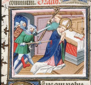 Sankt Thomas Beckets martyrskap, 1460-talet. av Unbekannt
