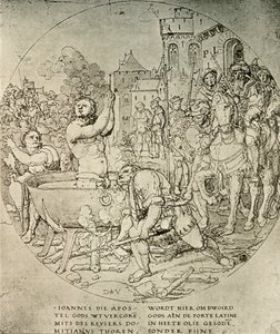 The Martyrdom of St John the Evangelist, c1600-talet, 1908. av Unbekannt