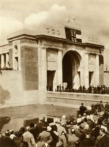 Meninporten avtäcks, Ypres, Belgien, 24 juli 1927, 1935. av Unbekannt