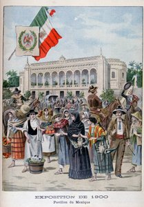 Den mexikanska paviljongen vid världsutställningen 1900, Paris, 1900 av Unbekannt