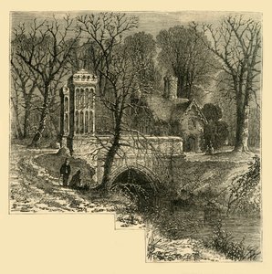 The Moat, Fulham Palace, c1878. av Unbekannt