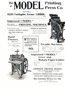 The Model Printing Press Co., 1910 av Unbekannt