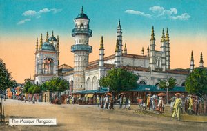 Die Moschee Rangoon, ca. 1888