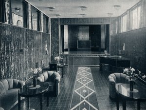 Musikrummet i Stocletpalatset, Bryssel, Belgien, c1914 av Unbekannt