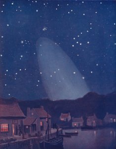 Den mystiska konen av ljuset på himlen, 1935 av Unbekannt