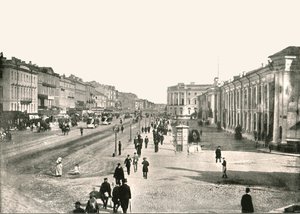 Nevskij Prospekt, St Petersburg, Ryssland, 1895. av Unbekannt