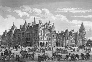 The New Law Courts, Westminster, London, c1878 1878 av Unbekannt