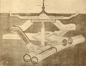 The New Piccadilly Circus tunnelbanestation, 1930. av Unbekannt