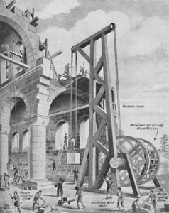 Normanerna bygger en katedral, c1934 av Unbekannt