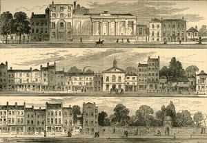 North Side of Knightsbridge 1820, från Cannon Brewery till Hyde Park Corner, c1876. av Unbekannt