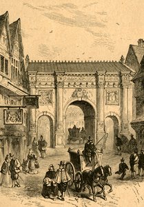 The Old Wooden Temple Bar, 1897. av Unbekannt