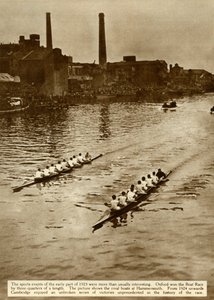 Oxford and Cambridge Boat Race, London, 1923, 1935. av Unbekannt