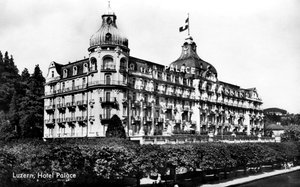 The Palace Hotel, Luzern, Schweiz, tidigt 1900-tal av Unbekannt