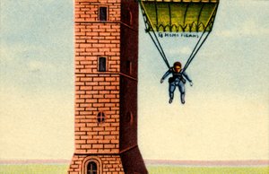 Fauste Veranzios fallskärm, 1617, 1932. av Unbekannt