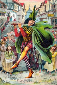 Pied Piper leder bort barnen från Hameln, c1899 av Unbekannt