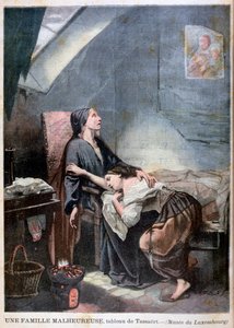 Den fattiga familjen, eller självmordet, 1849, 1897 av Unbekannt