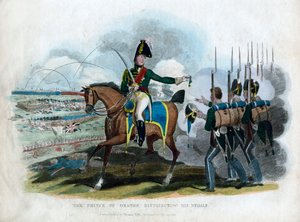 Prinsen av Orange delar ut sina medaljer, 1815 av Unbekannt