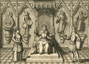 The Principal Idols of the Saxons, dyrkan i Storbritannien, sent 1500-tidigt 1600-tal av Unbekannt