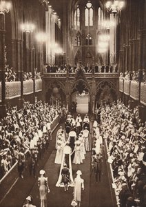 Processionen in i klostret, 1937 av Unbekannt