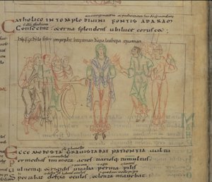 The Psychomachia av Prudentius, 1000-talet av Unbekannt