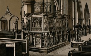 Predikstolen, St. Nicholas Church, c1880. av Unbekannt