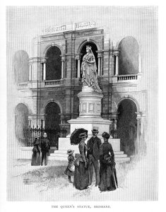 Queens Statue, Brisbane, Australien, 1886 av Unbekannt