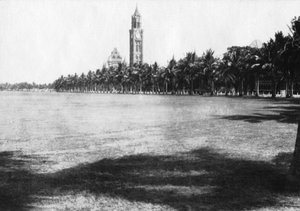 Rajabai Tower, University of Bombay, Indien, c1918 av Unbekannt